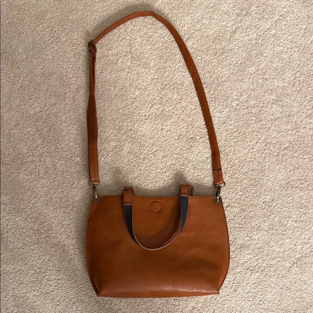 G.H. Bass Tan Shoulder and Hand Bag